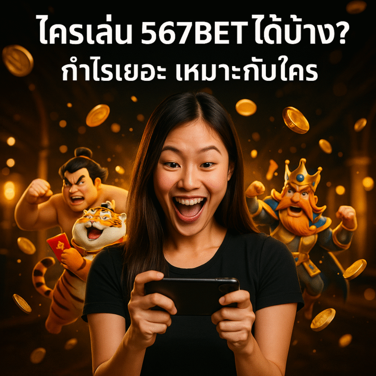 ใครเล่น 567BET ได้บ้าง? กำไรเยอะ เหมาะกับใคร