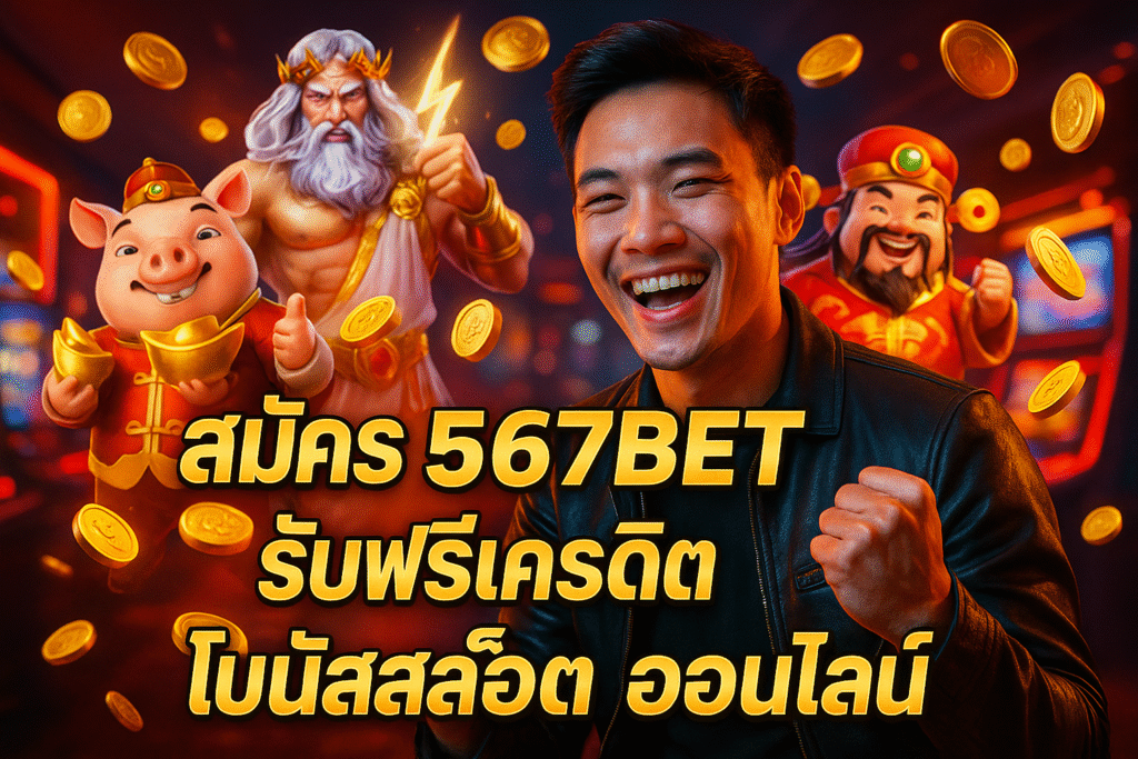 สมัคร 567BET ใหม่ รับฟรีเครดิต โบนัสสล็อต ออนไลน์